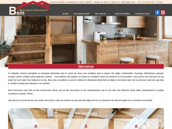 Tous travaux de menuiserie en Suisse romande