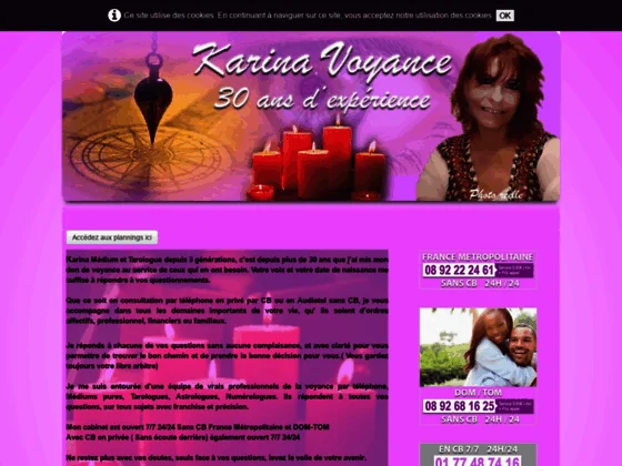 Karina Voyance - Voyance par téléphone et audiotel