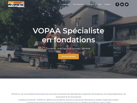 Réparer les fissures de fondation à Gatineau