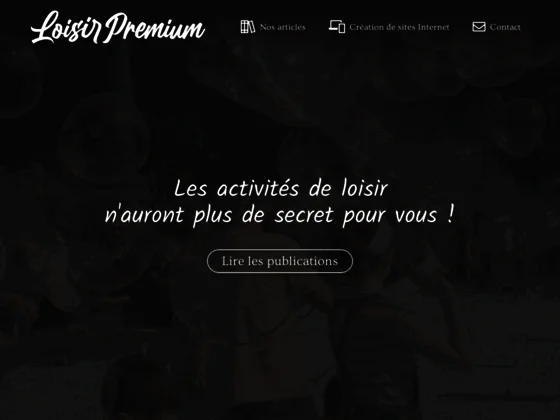 Actualité du loisir