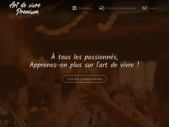 Actualité de l'art de vivre