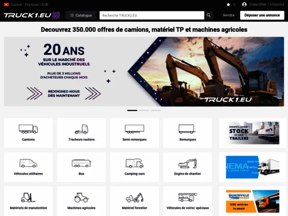 Vente de camions et autres véhicules neufs et usagers