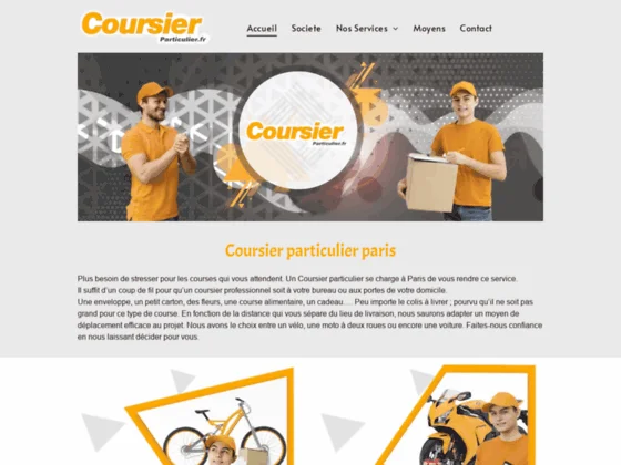 Service de coursier particulier à Paris