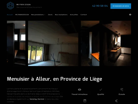 Bénéficiez du savoir faire de votre artisan menuisier sur Alleur en Province de Liège