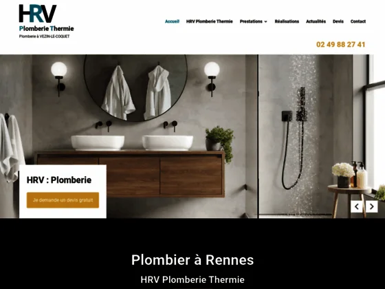 HRV Plomberie Thermie, votre artisan plombier à Rennes