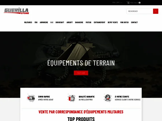 Guerilla Store : magasin de surplus militaire à Clermont-Ferrand | Puy-de-Dôme (63)