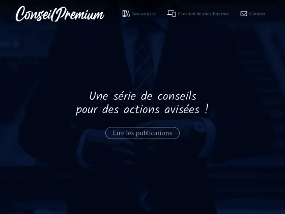 Conseil Premium, site de conseils pour apprendre et réussir l'entrepreneuriat