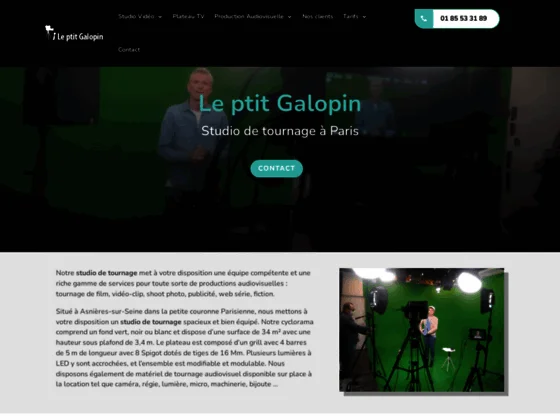 Le Ptit Galopin, votre studio de tournage à Paris