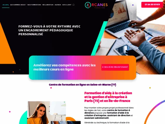 Arcanes Formation : centre de formation en ligne certifié QUALIOPI en Seine-et-Marne (77)