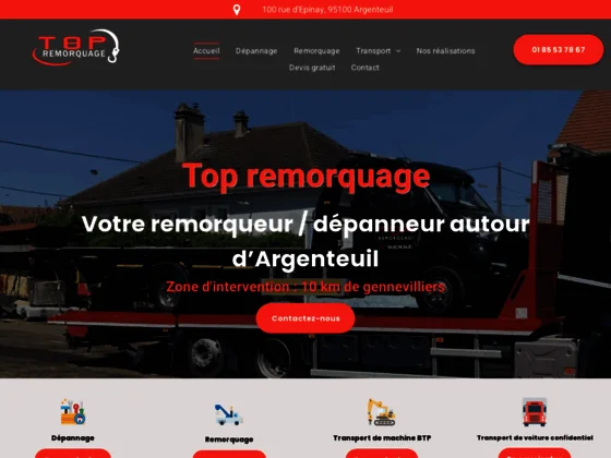 Transport des véhicules confidentiels à Argenteuil, Top Remorquage