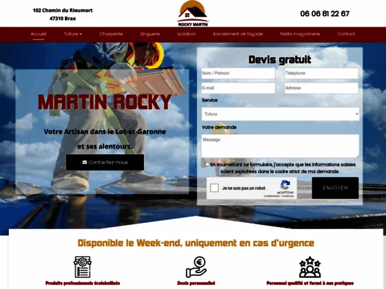 Couverture à agen - martin rocky