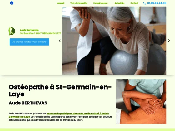 Prenez rendez-vous avec votre ostéopathe Aude BERTHEVAS à Saint-Germain-en-Laye