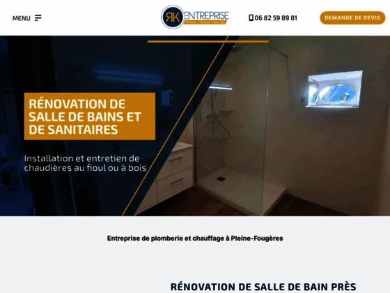 Rénovation de salle de bain Pleine-Fougères