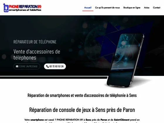 boutique de réparation de téléphone Sens