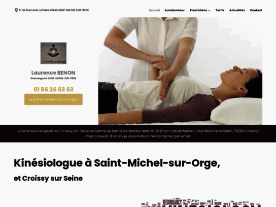 Bénéficiez de soins énergétiques auprès de Laurence Benon, Kinésiologue à Saint-Michel-sur