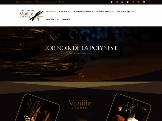 Vanille de Tahiti - Le site officiel