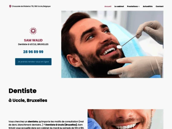 Bénéficiez de soins dentaires complets auprès de Dr Sam Walid, dentiste à Uccle