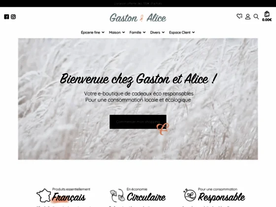 Boutique de vente de cadeaux et produits éco-responsables