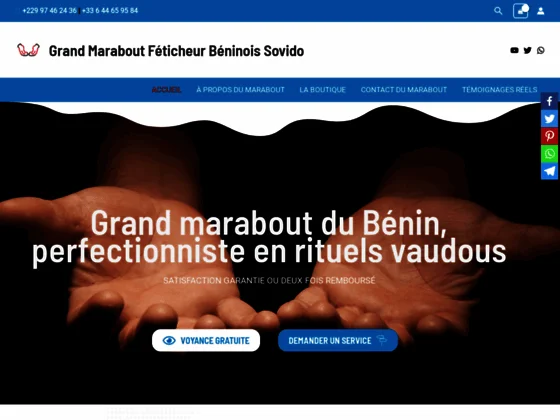Puissant marabout béninois Sovido