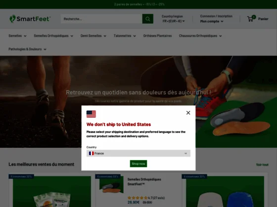 Smart Feet, site d'orthèses plantaires