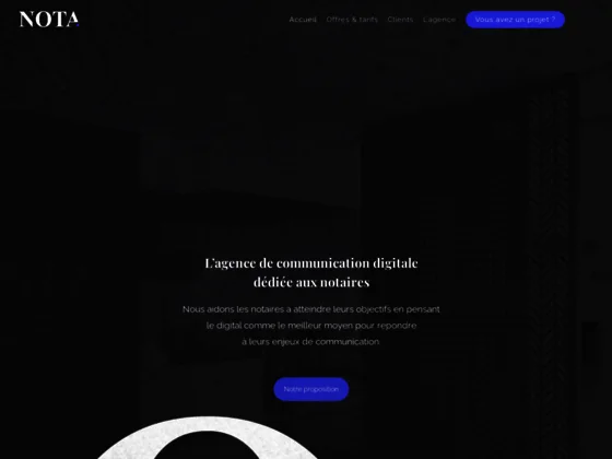 Communication digitale notaire - Création de site web notaire