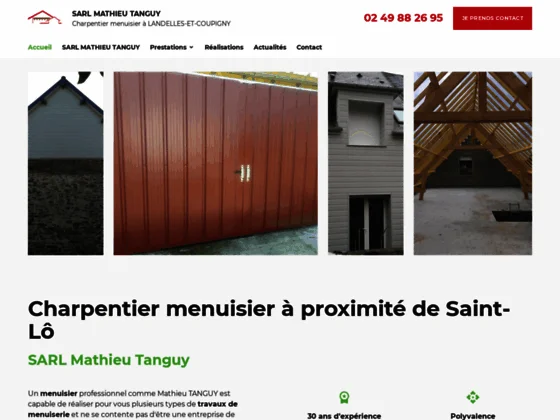 Mathieu Tanguy, menuisier charpentier sur Saint-Lô réalise la rénovation de patrimoines