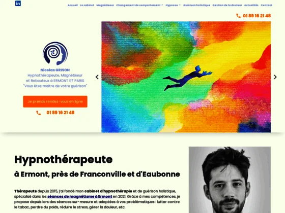 À Ermont, Nicolas Grison vous propose des séances d’hypnose à son cabinet ou à domicile po