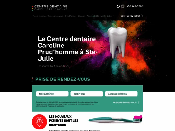 Centre dentaire Caroline Prud’homme à Sainte-Julie