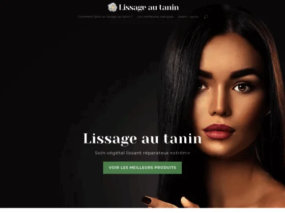 Lissage au tanin