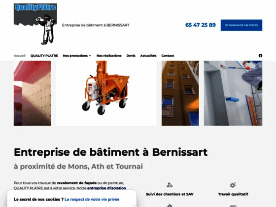 Quality Plâtre : entreprise de bâtiment à Bernissart pour l’isolation de votre maison
