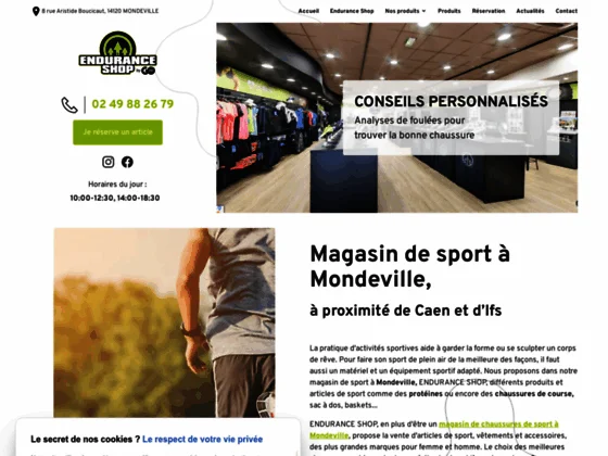 Découvrez les chaussures de running du magasin de sport ENDURANCE SHOP à Mondeville 