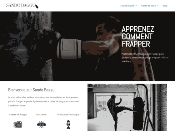 Les matériels d'entrainement à la frappe