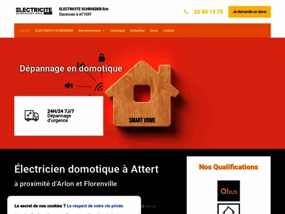Electricité Schroeder, domoticien à Attert, intervient en cas de panne dans votre maison c