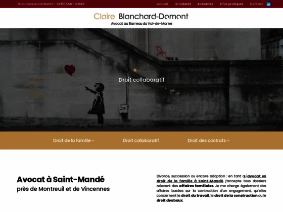 Maître Blanchard-Domont, avocat à Saint-Mandé