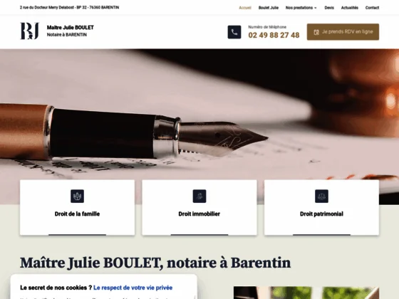 Me BOULET, notaire à Barentin