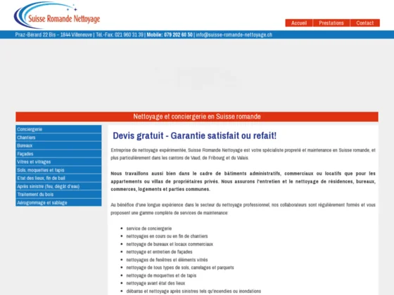 Nettoyages globaux et maintenance de bâtiments