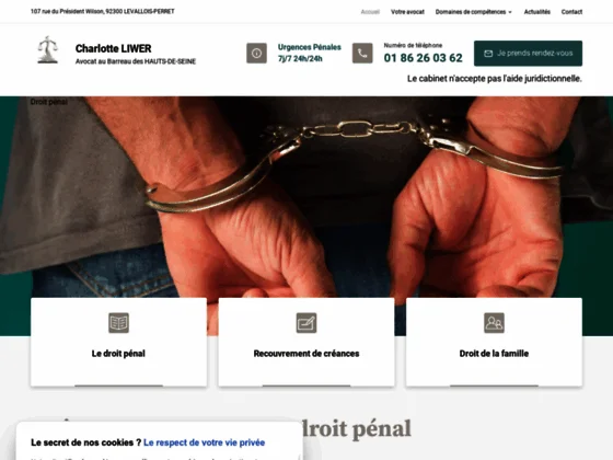 Maître Charlotte LIWER, avocate pénaliste aux compétences multiples à Levallois-Perret