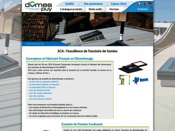 Exutoire de fumées Dômes du puy