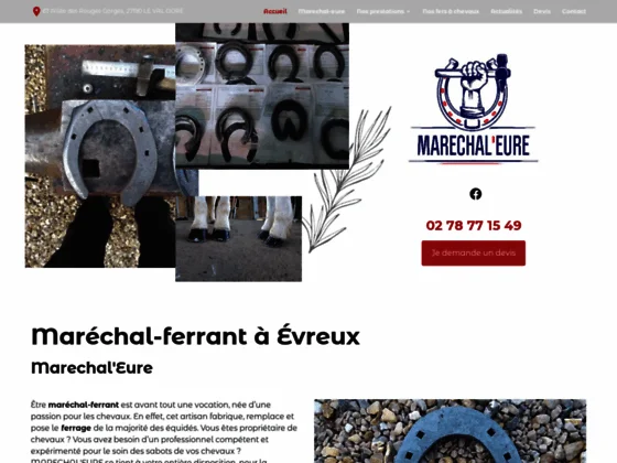 Maréchal’Eure : pour la fabrication de fers à chevaux