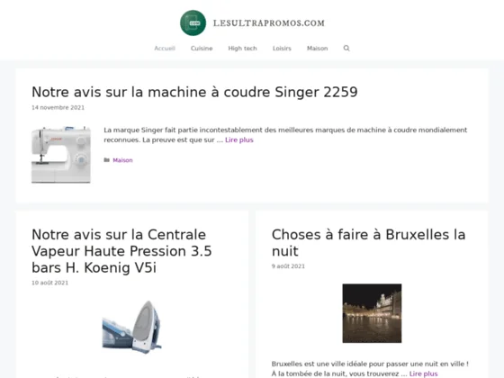 Votre blog orienté cuisine, high-tech, loisirs et maison