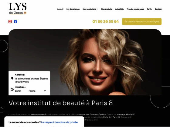 Pour prendre soin de vos ongles à Paris 8, contactez l’institut de beauté LYS DES CHAMPS