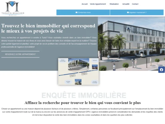 Trouver un appartement neuf de haut standing à vendre en Tunis