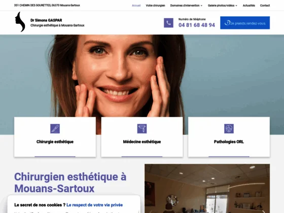 Le cabinet du Dr GASPAR, situé à Mouans-Sartoux réalise des Rhinoplasties
