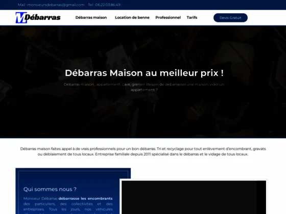 Monsieur Débarras : Des spécialistes du débarras à votre disposition