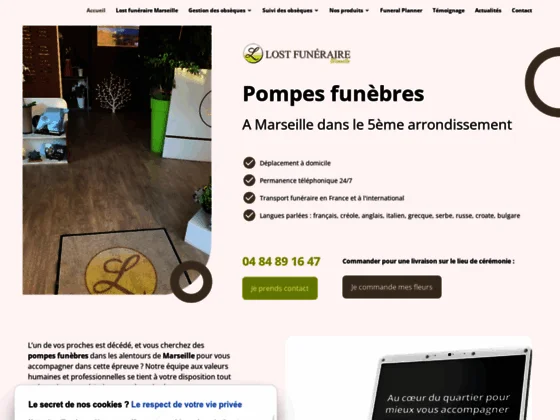 Lost Funéraire, entreprise de pompes funèbres, propose des pierres tombales à Marseille 5