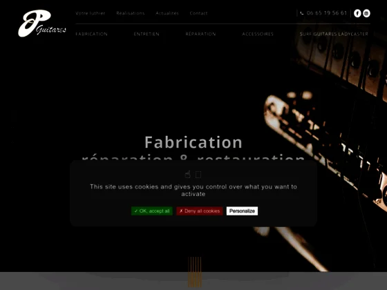 Fabrication de guitares et basses : OP Guitares