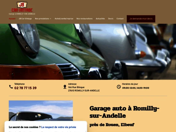 A Romilly-sur-Andelle, près de Rouen, JB Car Vintage, garagiste auto, répare votre voiture