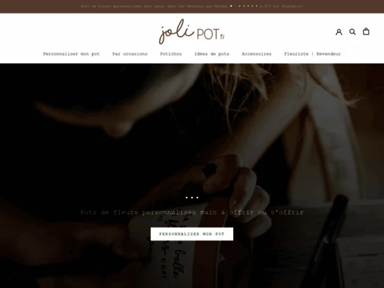 Pots de fleurs personnalisés Joli Pot