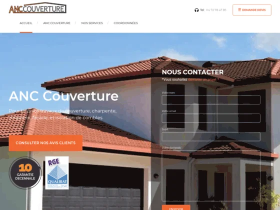 ANC Couverture : Couvreur zingueur Lyon