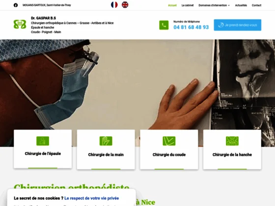 Chirurgien orthopédique à Mouans-Sartoux